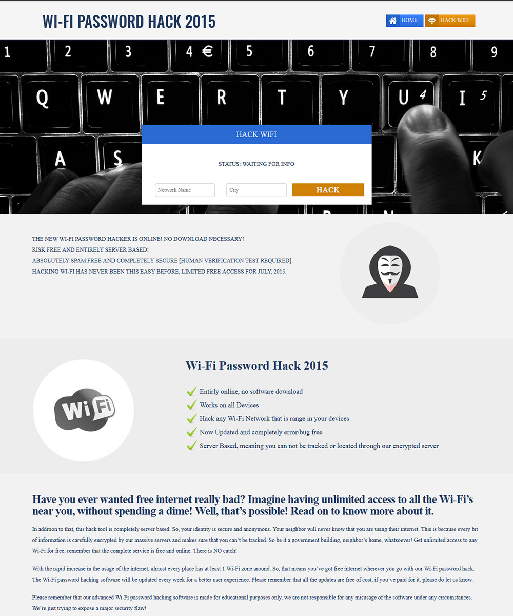 wifi hack website